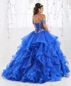 House Of Wu Fiesta Gowns Off Shoulder Ruffled Quinceanera Dress By Fiesta Gowns 56369 Quinceañera