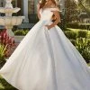 Mary's Bridal Couture Damour Collection Wedding Dresses Off Shoulder Satin Bridal Dress By Mary's Bridal MB4094