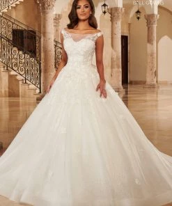 Mary's Bridal Ball Gowns Collection Off Shoulder Wedding Ball Gown By Mary's Bridal MB6097