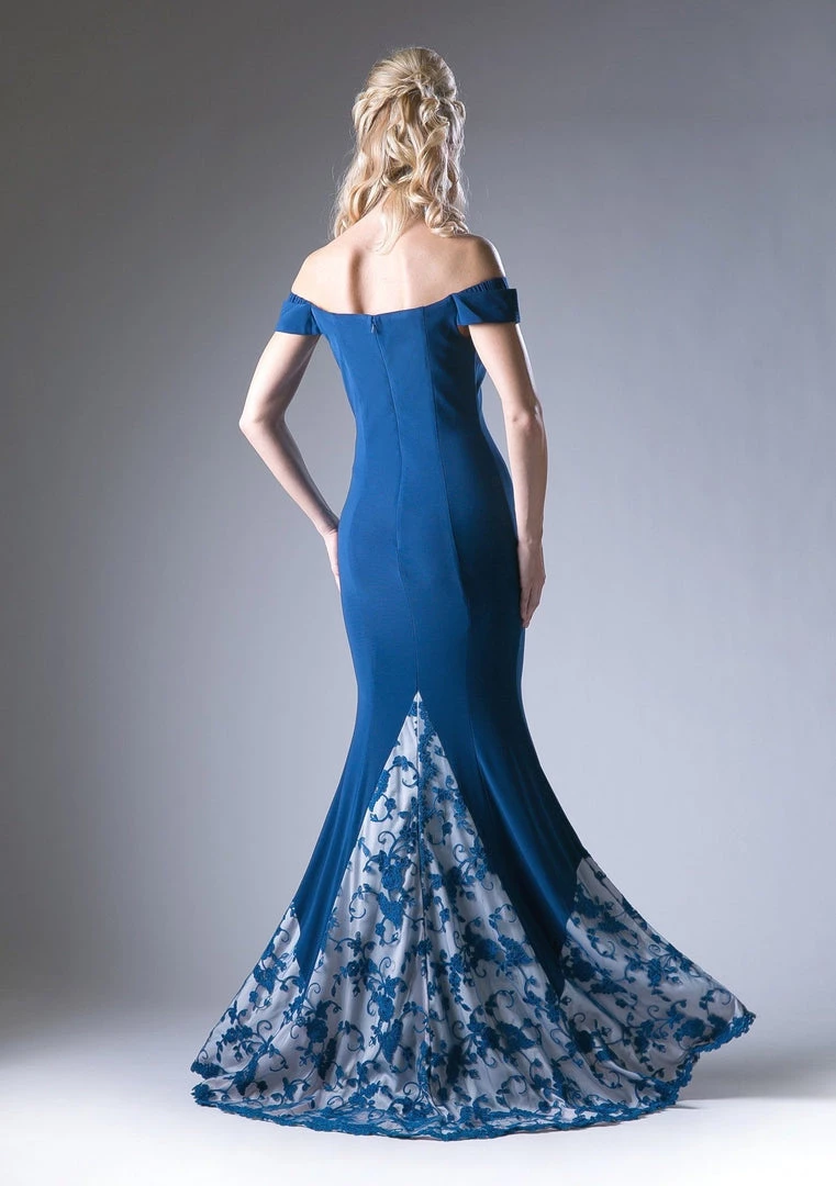 Prom Embroidered Off Shoulder Gown By Cinderella Divine 1606 4 Prom Embroidered Off Shoulder Gown By Cinderella Divine 1606