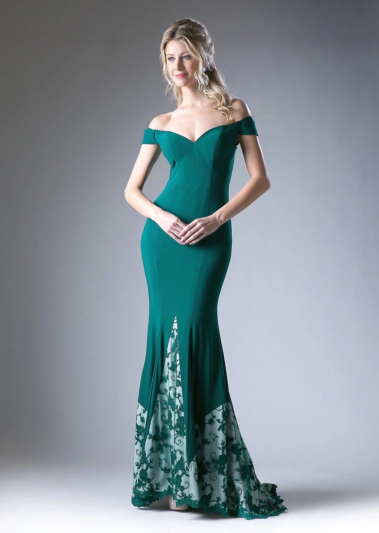 Prom Embroidered Off Shoulder Gown By Cinderella Divine 1606 5 Prom Embroidered Off Shoulder Gown By Cinderella Divine 1606