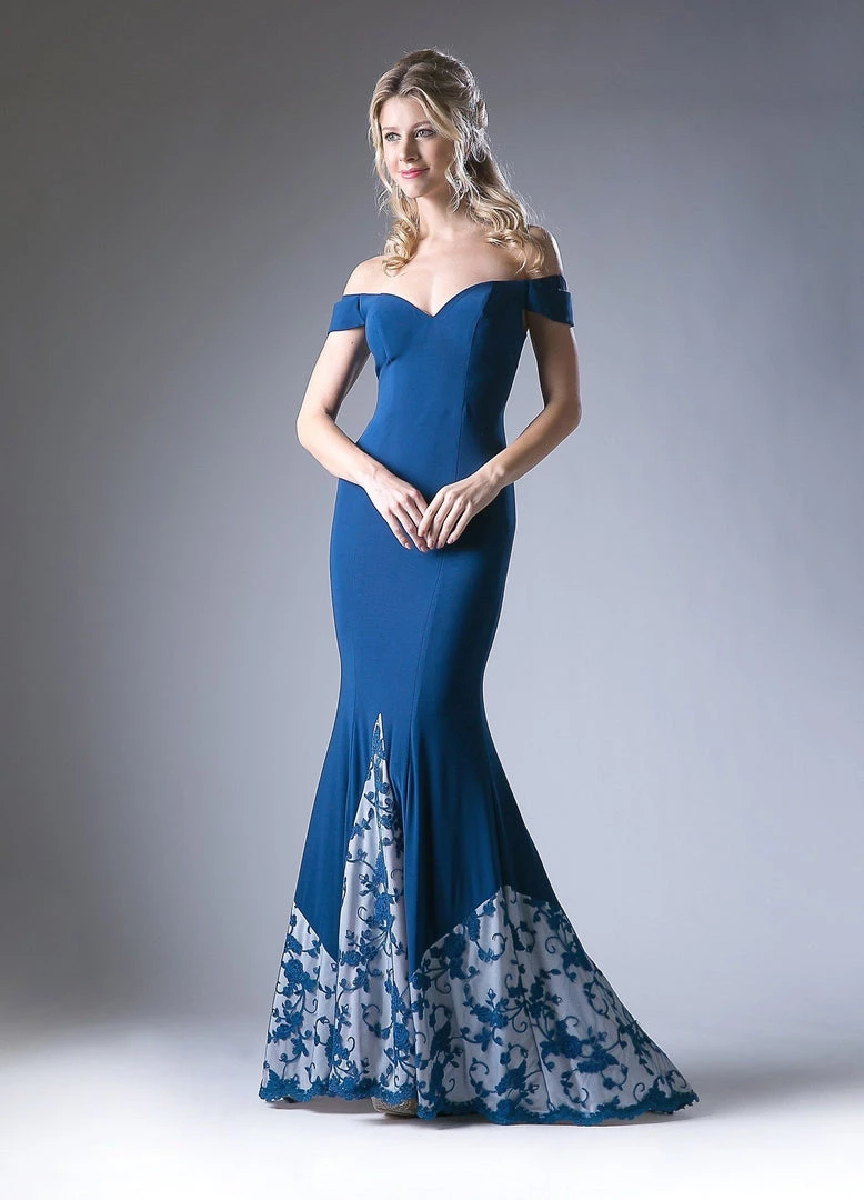 Prom Embroidered Off Shoulder Gown By Cinderella Divine 1606 3 Prom Embroidered Off Shoulder Gown By Cinderella Divine 1606
