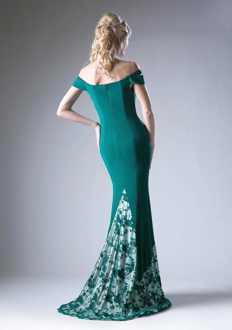 Prom Embroidered Off Shoulder Gown By Cinderella Divine 1606 6 Prom Embroidered Off Shoulder Gown By Cinderella Divine 1606