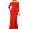 Off The Shoulder Gown With Long Sleeves By Poly USA 8378 2 Off The Shoulder Gown With Long Sleeves By Poly USA 8378