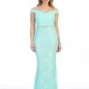 Off The Shoulder Lace Mermaid Dress By Celavie 6409