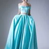 Off Shoulder Two Piece Gown By Cinderella Divine 62242