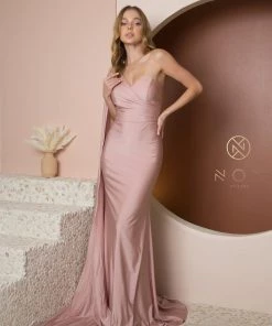One Shoulder Mermaid Gown By Nox Anabel E475 Prom