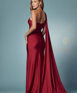 One Shoulder Mermaid Gown By Nox Anabel E475 Prom