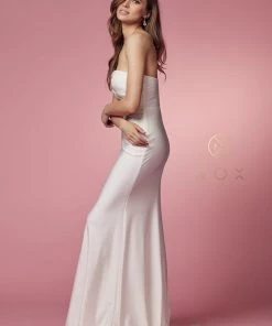 One Shoulder Mermaid Gown By Nox Anabel E475 Prom