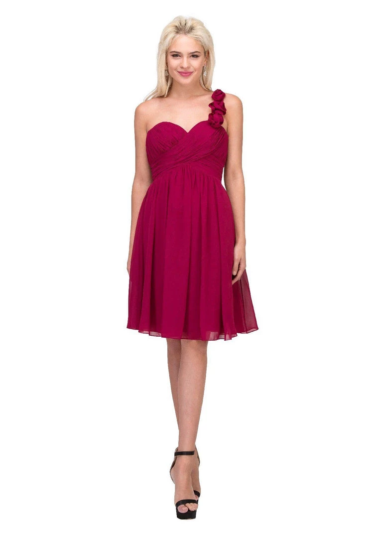 One Shoulder Ruched Short Dress With Corset Back By Star Box 6031-1 3 One Shoulder Ruched Short Dress With Corset Back By Star Box 6031-1