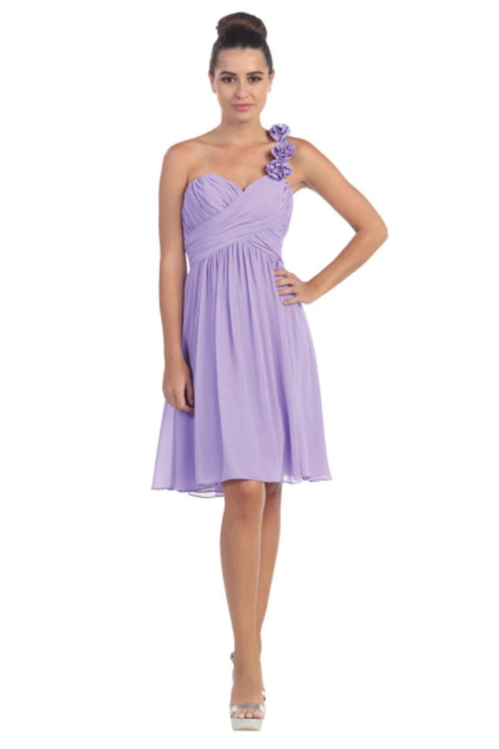 One Shoulder Ruched Short Dress With Corset Back By Star Box 6031-1 7 One Shoulder Ruched Short Dress With Corset Back By Star Box 6031-1