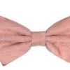 Vesuvio Napoli Men Peach Paisley Bow Ties With Matching Pocket Squares