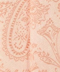 Vesuvio Napoli Peach Paisley Cummerbund And Bow Tie Set