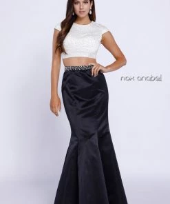 Prom Beaded Cap Sleeve Crop Top Mermaid Dress By Nox Anabel 8227 13 Prom Beaded Cap Sleeve Crop Top Mermaid Dress By Nox Anabel 8227