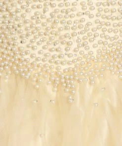 Pearl Beaded Halter Ball Gown By Cinderella Couture 5055 Quinceañera