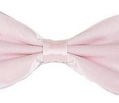 Vesuvio Napoli Pink Bow Ties With Matching Pocket Squares