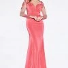 Prom Pink Long-Sleeve Mermaid Gown By Cinderella Divine KD038