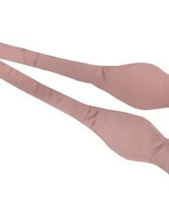 Vesuvio Napoli Men Pink Silk Self Tie Bow Ties