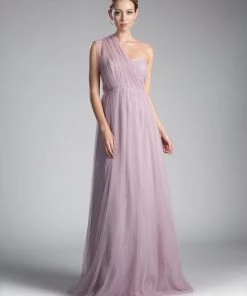 Prom Pleated Long Convertible Tulle Dress By Cinderella Divine ET322