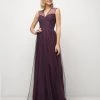 Pleated Long Sleeveless Dress By Cinderella Divine ET320 Prom
