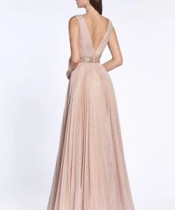 Long Sleeveless Metallic Dress By Cinderella Divine CM9086 Prom 7 Long Sleeveless Metallic Dress By Cinderella Divine CM9086 Prom