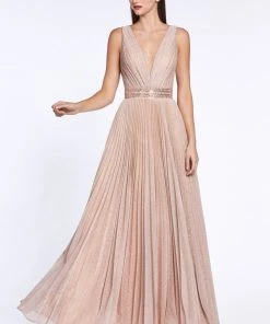 Long Sleeveless Metallic Dress By Cinderella Divine CM9086 Prom 8 Long Sleeveless Metallic Dress By Cinderella Divine CM9086 Prom