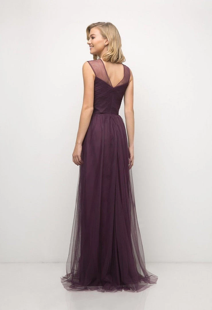 Prom Pleated Long Sleeveless Navy Dress By Cinderella Divine ET320 7 Prom Pleated Long Sleeveless Navy Dress By Cinderella Divine ET320