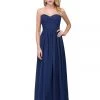 Starbox Pleated Long Strapless Sweetheart Dress With Corset Back By Star Box 6414