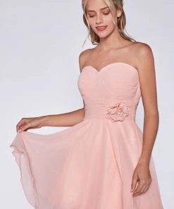 Short Pleated Dress With Corset Back By Cinderella Divine CJ216S Prom 14 Short Pleated Dress With Corset Back By Cinderella Divine CJ216S Prom