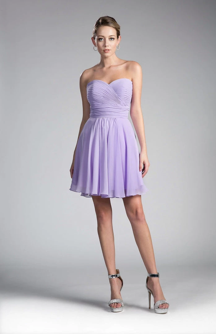 Short Pleated Dress With Corset Back By Cinderella Divine CJ216S Prom 3 Short Pleated Dress With Corset Back By Cinderella Divine CJ216S Prom