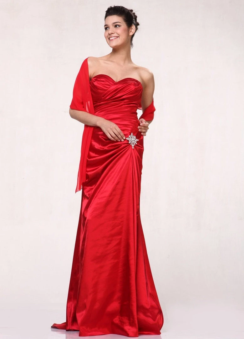 Long Strapless Satin Dress By Cinderella Divine 8530 Prom 3 Long Strapless Satin Dress By Cinderella Divine 8530 Prom