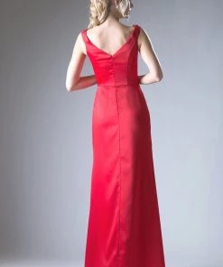 Long Fitted Off Shoulder Dress By Cinderella Divine CH520