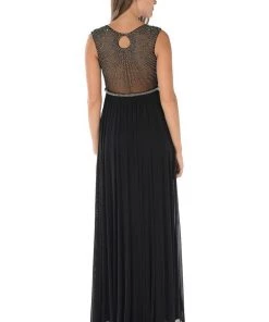 Plum Long Ruched Dress With Beaded Sheer Back By Poly USA Prom 11 Plum Long Ruched Dress With Beaded Sheer Back By Poly USA Prom