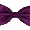 Vesuvio Napoli Men Plum Paisley Bow Ties With Matching Pocket Squares
