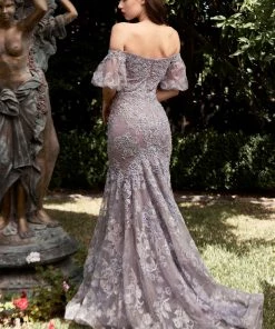 Prom Plus Size Lace Mermaid Gown By Cinderella Divine CD959C