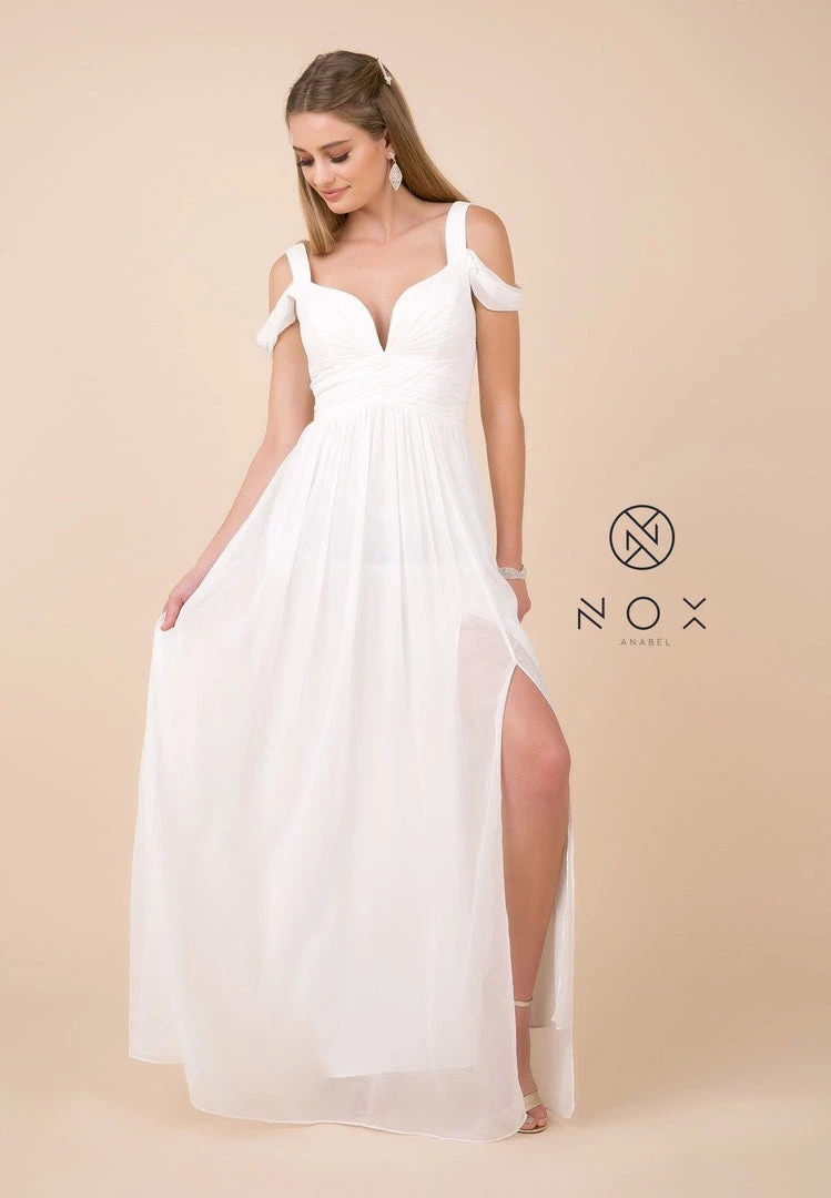 Plus Size Long A-line Cold Shoulder Dress By Nox Anabel Y277P Prom 9 Plus Size Long A-line Cold Shoulder Dress By Nox Anabel Y277P Prom