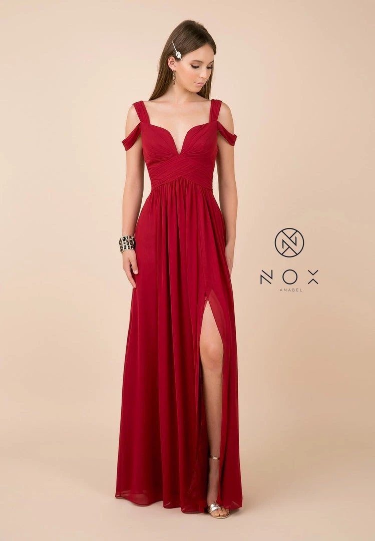 Plus Size Long A-line Cold Shoulder Dress By Nox Anabel Y277P Prom 3 Plus Size Long A-line Cold Shoulder Dress By Nox Anabel Y277P Prom