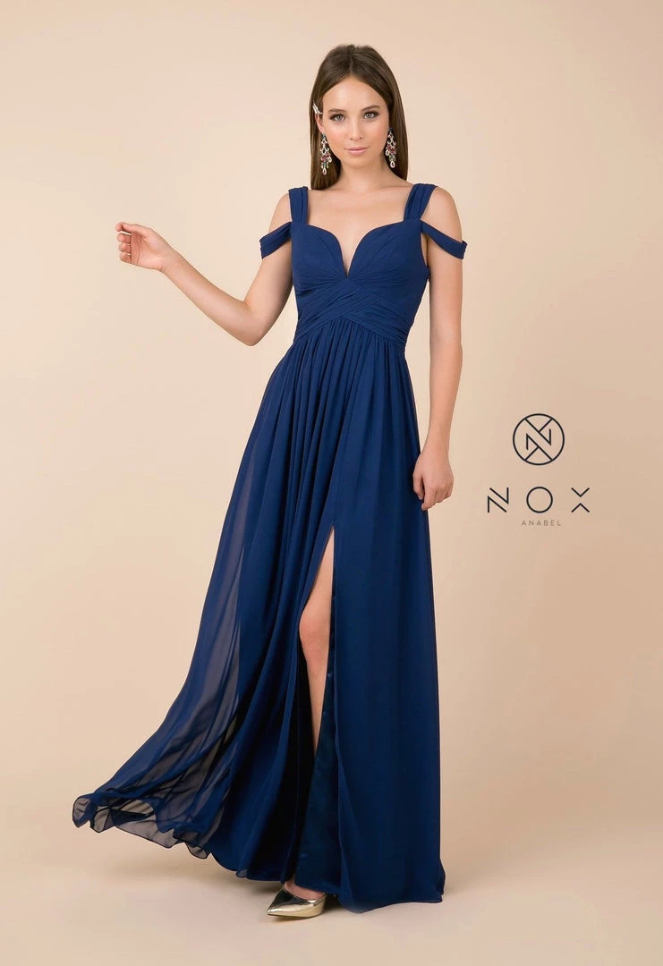 Plus Size Long A-line Cold Shoulder Dress By Nox Anabel Y277P Prom 6 Plus Size Long A-line Cold Shoulder Dress By Nox Anabel Y277P Prom
