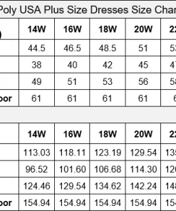 Poly USA Plus Size Plus Size Long Deep V-Neck Dress By Poly USA W1108