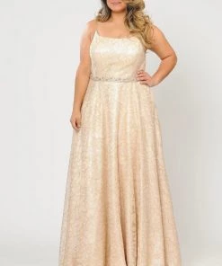 Poly USA Plus Size Plus Size Long Iridescent Floral Print Dress By Poly USA W1088 14 Poly USA Plus Size Plus Size Long Iridescent Floral Print Dress By Poly USA W1088