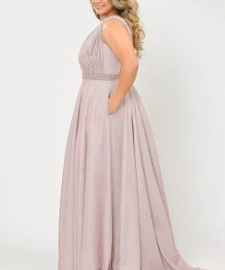 Poly USA Plus Size Plus Size Long Iridescent Glitter Dress By Poly USA W1082 25 Poly USA Plus Size Plus Size Long Iridescent Glitter Dress By Poly USA W1082
