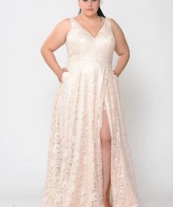 Poly USA Plus Size Plus Size Long Lace Dress With Corset Back By Poly USA W1020 12 Poly USA Plus Size Plus Size Long Lace Dress With Corset Back By Poly USA W1020