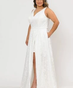 Poly USA Plus Size Plus Size Long Lace Dress With Corset Back By Poly USA W1020 11 Poly USA Plus Size Plus Size Long Lace Dress With Corset Back By Poly USA W1020