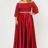 Poly USA Plus Size Plus Size Long Off Shoulder Dress With Sleeves By Poly USA W1008 Prom 1 Poly USA Plus Size Plus Size Long Off Shoulder Dress With Sleeves By Poly USA W1008 Prom
