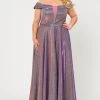 Poly USA Plus Size Plus Size Long Off Shoulder Glitter Dress By Poly USA W1060 Prom 2 Poly USA Plus Size Plus Size Long Off Shoulder Glitter Dress By Poly USA W1060 Prom