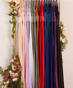 Plus Size Long Satin V-Neck Dress By Cinderella Divine 7469 Prom