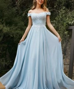 Prom Plus Size Off Shoulder Gown With Lace Bodice By Cinderella Divine 7258