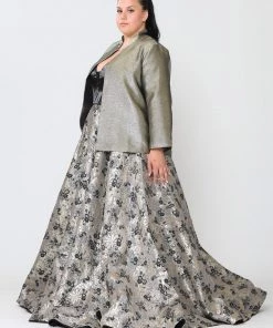 Poly USA Plus Size Plus Size Two Tone Metallic Formal Jacket By Poly USA JK1908 Mother Of The Bride Dresses 13 Poly USA Plus Size Plus Size Two Tone Metallic Formal Jacket By Poly USA JK1908 Mother Of The Bride Dresses