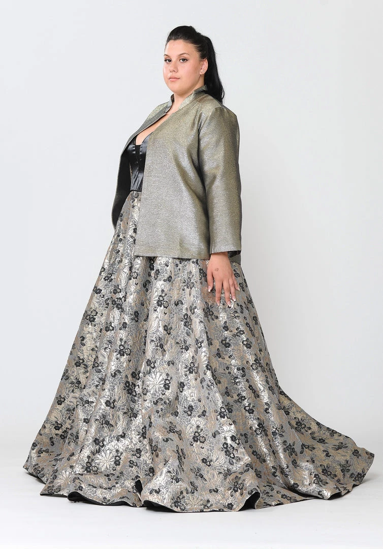 Poly USA Plus Size Plus Size Two Tone Metallic Formal Jacket By Poly USA JK1908 Mother Of The Bride Dresses 6 Poly USA Plus Size Plus Size Two Tone Metallic Formal Jacket By Poly USA JK1908 Mother Of The Bride Dresses