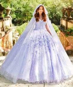 Princesa By Ariana Vara PR22036CLOAK Quinceanera Cape Quinceañera